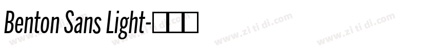 Benton Sans Light字体转换